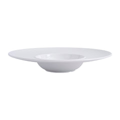 51041-Melamine Pasta Bowl, White Shallow Bowl Plates,Rimmed Bowls -24/Case