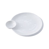51107-9"Ceramic Dumpling/Sushi/Sashimi Plates with Sauce Dish-36/Case
