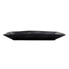51049-CEREMIC BLACK MATTE DIVIDED PLATE-20/Case