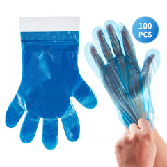 51030-Blue Disposable Poly Gloves-10pack/box