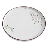51173 - Pink Sakura 12" Rimmed Round Porcelain Coupe Plate, 8/Case