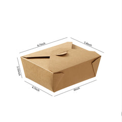 51386-DealbyBox Kraft Paper To Go Boxes, Take Out Food Containers Greaseproof and Heavy Duty, Disposable To Go Containers for Restaurant, Catering and Party(48oz,300pack)