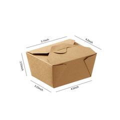 51383-DealbyBox Kraft Paper To Go Boxes, Take Out Food Containers Greaseproof and Heavy Duty, Disposable To Go Containers for Restaurant, Catering and Party(30oz,450pack)