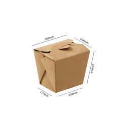 51399-DealbyBox Kraft Paper To Go Boxes, Take Out Food Containers Greaseproof and Heavy Duty, Disposable To Go Containers for Restaurant, Catering and Party(8oz,450pack)