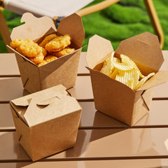 51400-DealbyBox Kraft Paper To Go Boxes, Take Out Food Containers Greaseproof and Heavy Duty, Disposable To Go Containers for Restaurant, Catering and Party(16oz,450pack)