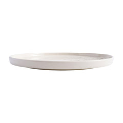 51238 - White Sakura 10" Rimmed Round Porcelain Coupe Plate, 12/Case