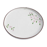 51172 - Pink Sakura 10" Rimmed Round Porcelain Coupe Plate, 12/Case