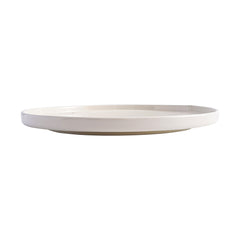 51237- White Sakura 8" Rimmed Round Porcelain Coupe Plate , 24/case