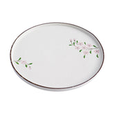 51171 - Pink Sakura 8" Rimmed Round Porcelain Coupe Plate , 24/case