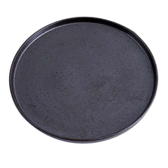 51199- Dark Brown 8" Rimmed Round Porcelain Coupe Plate , 24/case