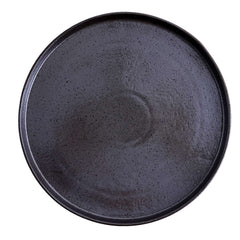 51199- Dark Brown 8" Rimmed Round Porcelain Coupe Plate , 24/case