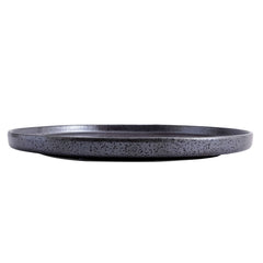 51199- Dark Brown 8" Rimmed Round Porcelain Coupe Plate , 24/case