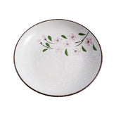 51167 - Pink Sakura 3.75" Porcelain Dipping Dish Sushi Soy Sauce Wasabi Plate, 72/Case