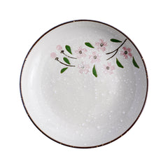 51167 - Pink Sakura 3.75" Porcelain Dipping Dish Sushi Soy Sauce Wasabi Plate, 72/Case