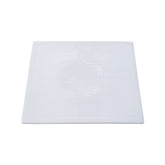 51111-10” Ceramic WHITE SQUARE FLAT PLATE-12/Case