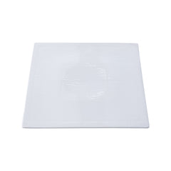 51111-10” Ceramic WHITE SQUARE FLAT PLATE-12/Case