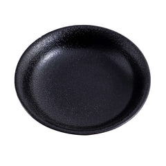 51223 - Matte Black 3.75" Porcelain Dipping Dish Sushi Soy Sauce Wasabi Plate, 72/Case