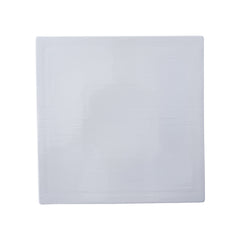 51111-10” Ceramic WHITE SQUARE FLAT PLATE-12/Case
