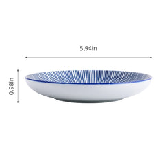 51254- Blue Radial 5.5" Appetizer Plates Small Salad Plates, 48/Case
