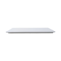51112-12” Ceramic WHITE SQUARE FLAT PLATE-9/Case