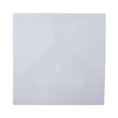 51112-12” Ceramic WHITE SQUARE FLAT PLATE-9/Case