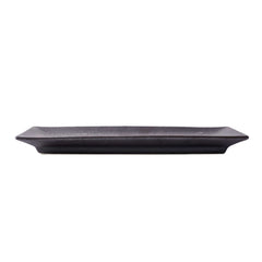 51050-Matte Black Ceramic Food Serving Platters (10 1/3 x 4 Inch Rectangle Plates)-24/Case