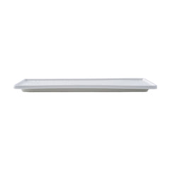51113-12” Ceramic WHITE RECTANGLE FLAT PLATE-24/Case