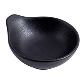 51231 - Matte Black 4.25" Porcelain Dip Bowl, Soy Sauce Dish with Handle, 72/Case