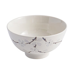 51236 - White Sakura 4.5" Porcelain Small Bowl 10 OZ Dessert Bowl, 48/Case