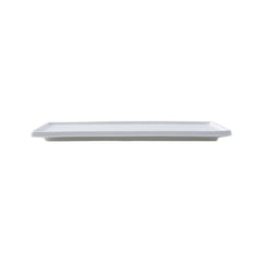 51115-Ceramic WHITE RECTANGLE FLAT PLATE 11” -24/Case