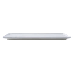 51114-13” Ceramic WHITE RECTANGLE FLAT PLATE-18/Case