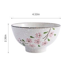51168 - Pink Sakura 4.5" Porcelain Small Bowl 10 OZ Dessert Bowl, 48/Case