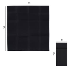 51135 - Linen Feel Napkins, 1/8 Prefolded, Black Disposable Airlaid Paper Napkins, 10Pack/Case