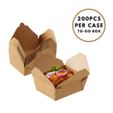 51384-DealbyBox Kraft Paper To Go Boxes, Take Out Food Containers Greaseproof and Heavy Duty, Disposable To Go Containers for Restaurant, Catering and Party(75oz,200pack)