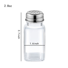 51164 - Square Salt and Pepper Shaker 2.8 OZ, 48/case