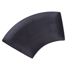 51209 - Dark Brown 12" Sector Shape Porcelain Plate, Sushi Sashimi Plate, 16/Case