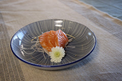 51254- Blue Radial 5.5" Appetizer Plates Small Salad Plates, 48/Case