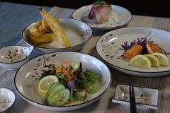 51191 - Pink Sakura 4" Rectanglar Porcelain Soy Sauce Dish, 72/Case