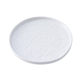 51122-Ceramic WHITE RIMMED DINNER PLATE 8"-24/Case