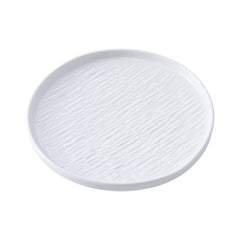 51122-Ceramic WHITE RIMMED DINNER PLATE 8"-24/Case