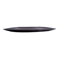 51210 - Dark Brown 14" Sector Shape Porcelain Plate, Sushi Sashimi Plate, 12/Case