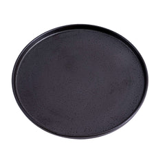 51200 - Dark Brown 10" Rimmed Round Porcelain Coupe Plate, 12/Case