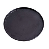 51201 - Dark Brown 12" Rimmed Round Porcelain Coupe Plate, 8/Case