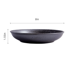 51217 - Dark Brown 8" Diner Bowl, Shallow Bowl, Serving Plate, 24/Case