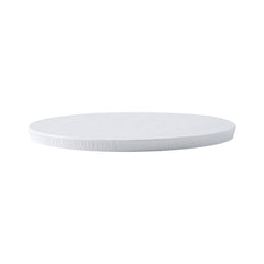 51125-Ceramic PETRA WHITE FLAT ROUND DINNER PLATE 8"-36/Case