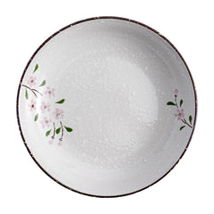 51193 - Pink Sakura 8" Diner Bowl, Shallow Bowl, Serving Plate, 24/Case