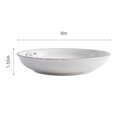 51193 - Pink Sakura 8" Diner Bowl, Shallow Bowl, Serving Plate, 24/Case