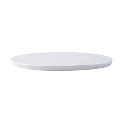 51126-Ceramic PETRA WHITE FLAT ROUND DINNER PLATE 10"-24/Case