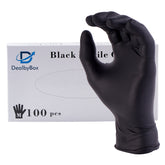 51009-Disposable Nitrile Gloves (Black, Medium)-1000pcs/Case