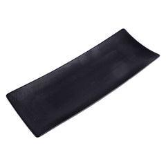 51227- Matte Black 12" Rectanglar Porcelain Flat Plate, Sushi Plate, 16/Case